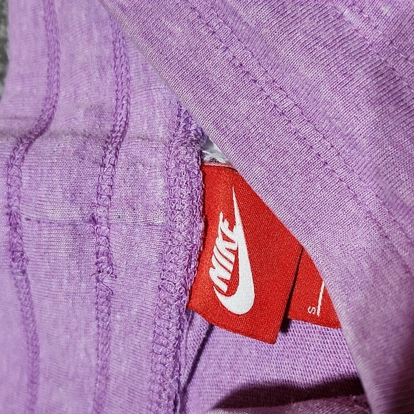 NIKE SWOOSH ATHLETIC PURPLE OMBRE ELASTIC DRAWSTRING SHORTS - Picture 6 of 12